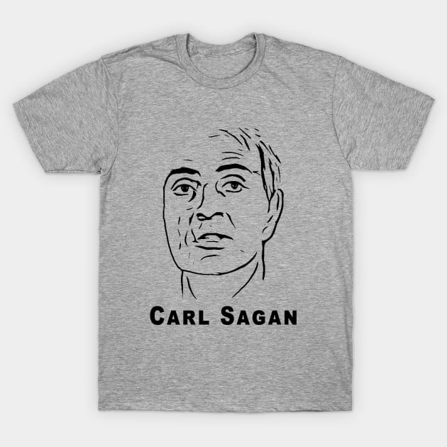 Carl Sagan T-Shirt by RockettGraph1cs